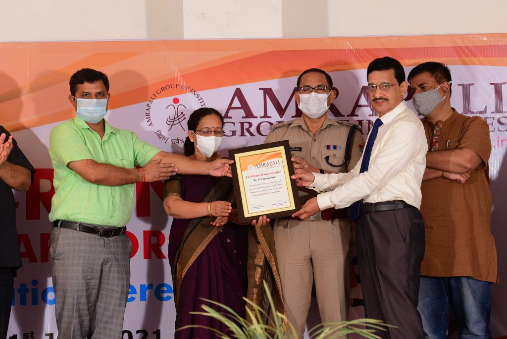Corona Warriors Felicitation at Amrapali Group of Institutes